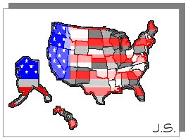 mapa USA