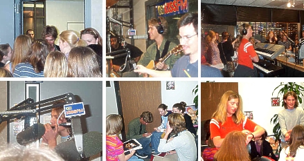 Hanson at KISS FM 106.1 in Dallas, TX